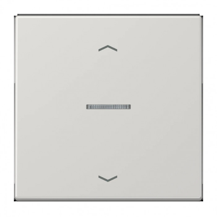 JUNG HOME BT LS 17101 P LG - przycisk 1-krotny, ze strzałkami, with lens, Duroplasty, Seria LS, jasno szary