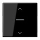 JUNG HOME BT LS 17101 P SW - przycisk 1-krotny, ze strzałkami, with lens, Duroplasty, Seria LS, czarny