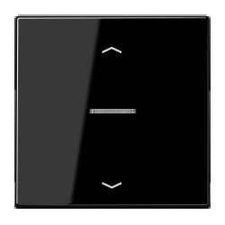 JUNG HOME BT LS 17101 P SW - przycisk 1-krotny, ze strzałkami, with lens, Duroplasty, Seria LS, czarny