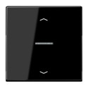 JUNG HOME BT LS 17101 P SW - przycisk 1-krotny, ze strzałkami, with lens, Duroplasty, Seria LS, czarny