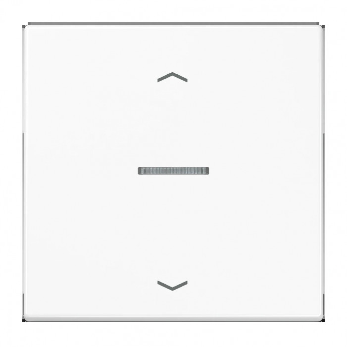 JUNG HOME BT LS 17101 P WW - przycisk 1-krotny, ze strzałkami, with lens, Duroplasty, Seria LS, biały