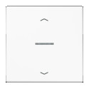 JUNG HOME BT LS 17101 P WW - przycisk 1-krotny, ze strzałkami, with lens, Duroplasty, Seria LS, biały