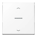 JUNG HOME BT LS 17101 P WWM - przycisk 1-krotny, ze strzałkami, with lens, Duroplasty lakierowane, Seria LS, biały mat