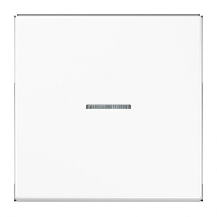 JUNG HOME BT LS 17101 WW - przycisk 1-krotny, with lens, Duroplasty, Seria LS, biały