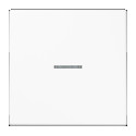 JUNG HOME BT LS 17101 WW - przycisk 1-krotny, with lens, Duroplasty, Seria LS, biały