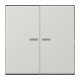JUNG HOME BT LS 17102 LG - przycisk 2-krotny, with lens, Duroplasty, Seria LS, jasno szary