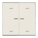 JUNG HOME BT LS 17102 P - przycisk 2-krotny, ze strzałkami, with lens, Duroplasty, Seria LS, kremowy