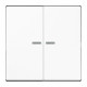 JUNG HOME BT LS 17102 WW - przycisk 2-krotny, with lens, Duroplasty, Seria LS, biały